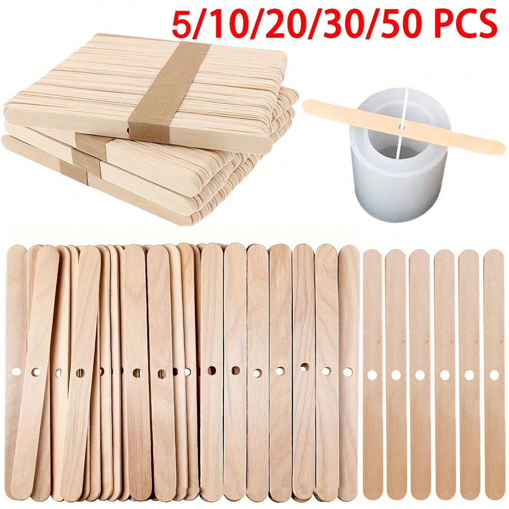 Candle Making Temperature - 5/10/20/30/50pcs Wooden Candle Wick Holder 1
