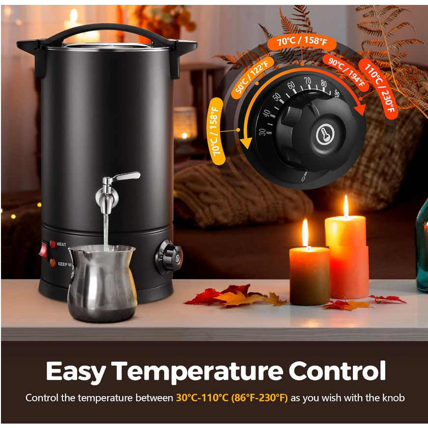 Upgraded Electric Wax Melting  - Candle Making Temperature 评论和价格