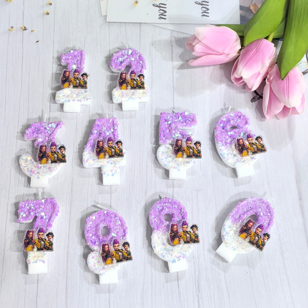 Anime 0-9 Number Candle Cute 3 - Candle Making Kit For Kids 评论和价格