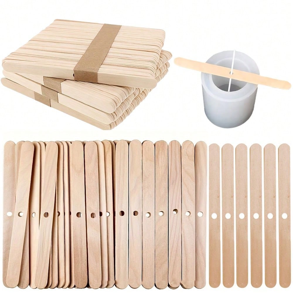 5/10/20/30/50pcs Wooden Candle - Candle Making Temperature 评论和价格
