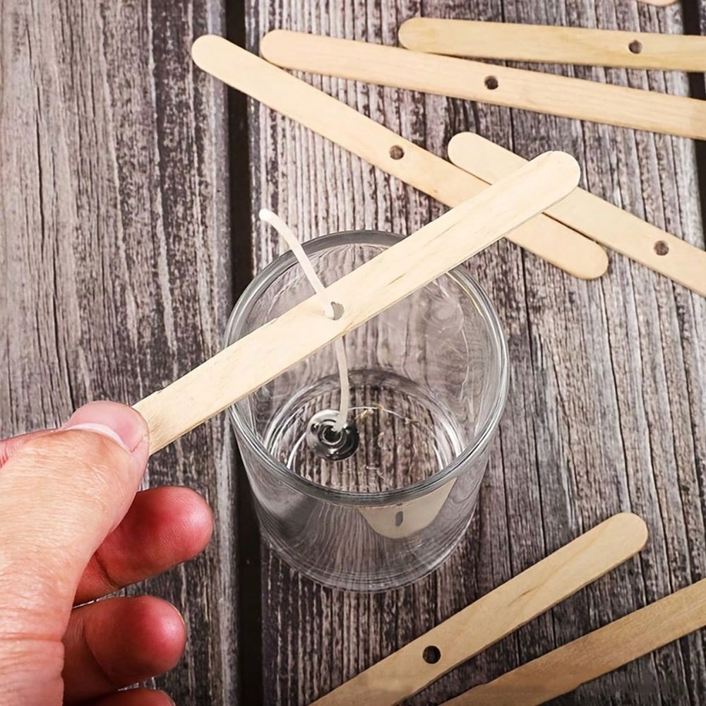 5/10/20/30/50pcs Wooden Candle - Candle Making Temperature 评论和价格