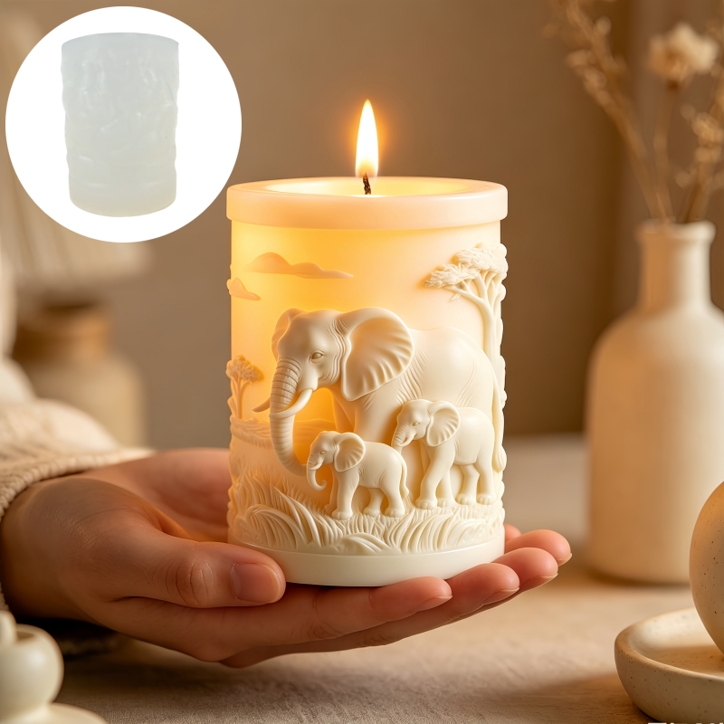 Elephant and Elephant Child Cy - Candle Making Kit For Kids 评论和价格