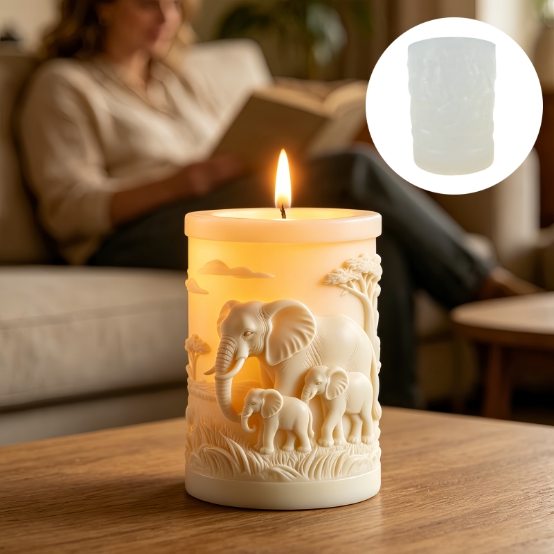 Elephant and Elephant Child Cy - Candle Making Kit For Kids 评论和价格