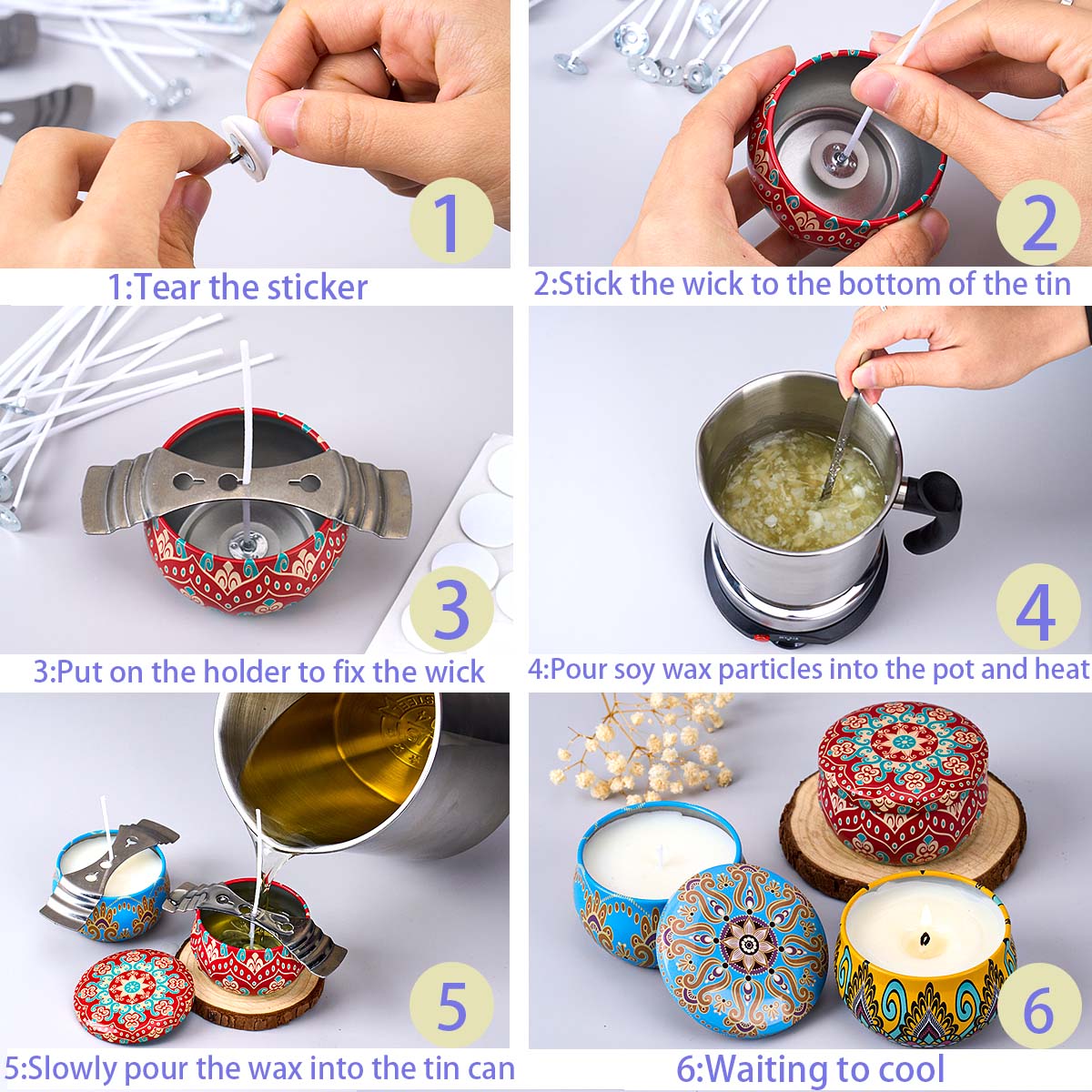 DIY Scented Candle Making Tool - Candle Making Kit For Kids 评论和价格